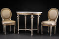 Bord og to stole, gustaviansk stil 3