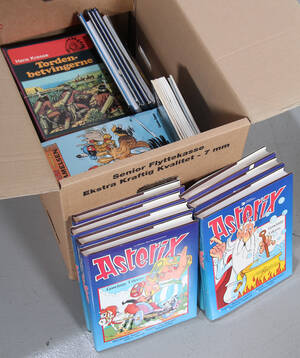 Samling tegneserier. Bla. Asterix