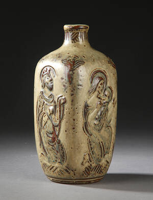 Jais Nielsen for Royal Copenhagen. Vase af stentøj 