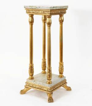 Piedestal, empirestil, 1900-tal