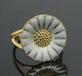 Georg Jensen, Daisy ring med marguerit, forgyldt sterling sølv