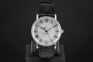 Georg Jensen herrearmbåndsur af stål, dess. 365