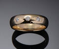 Brillantring af 14 kt guld, ca 0.12 ct