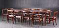 Ole Wanscher. Rungstedlund spisebord samt elleve stole af mahogni 14