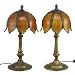 BORDSLAMPOR, 1 par, Tiffanystil