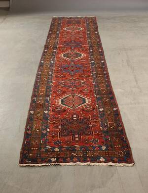 Orientalsk håndknyttet løber, 90x455 cm.