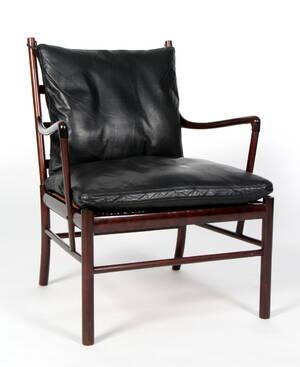 Ole Wanscher. Lænestol Colonial Chair af mahogni, model PJ149