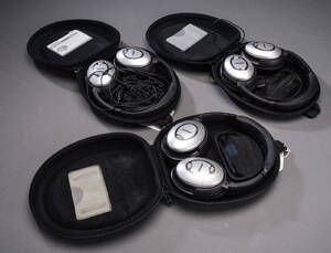 Bose, tre sæt høretelefoner, QuietComfort15 3 