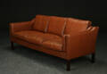Tre-personers sofa, læder, dansk møbelproducent