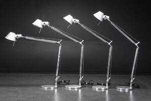 Michele De Lucchi Giancarlo Fassina. Samling af fire stk. Tolomeo arkitektlamper fra Artemide 4