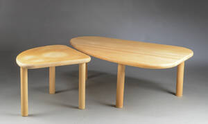 Haslev Møbler. Sofabord og sidebord af massiv bøgetræ. 2