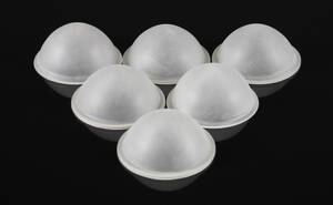 Poul Henningsen, PH 22 bundskåle, mat glas 6