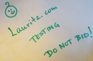 Test item Do not bid