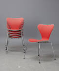 Arne Jacobsen, stolar 3107 Sjuan, 6 st 