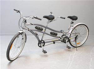 Tandem, 21 gears Shimano. sølvmetallic
