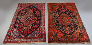 To orientalske tæpper, 200x134 cm. 195x134 cm. 2