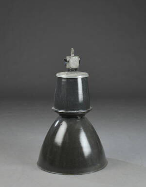 Industriel pendel, emalje og metal