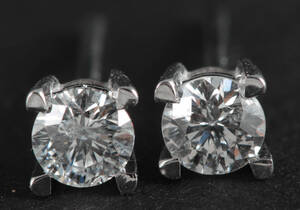 Earrings in 14k with brilliant cut diamonds 0.50ct