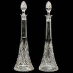 KARAFFER, glas, 1 par
