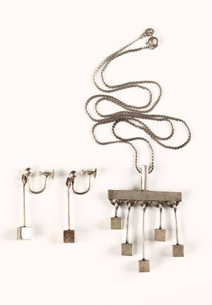 Halskæde, vedhæng og ørehængere, sterling sølv 3 Denne vare er sat til omsalg under nyt varenummer 4066199