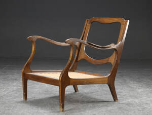 Lænestol af bøgetræ, dansk møbelproducent, 1940-50erne