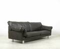 WK Möbel, klassisches Lounge Sofa in Leder
