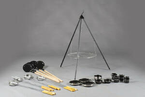 Båludstyr i hardwood og aluminium 50