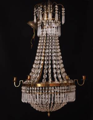 Ljuskrona, gustaviansk stil, 1900-talets första del