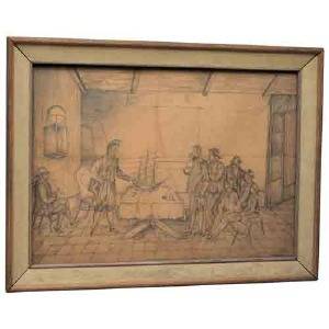 OKÄND KONSTNÄR, signerad L.F. ENGLUND