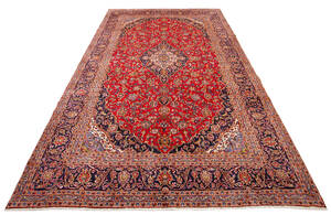 Handknuten persisk matta, Kashan 435 x 295 cm
