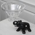 KRISTALLSKÅL, samt elefant i porslin