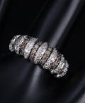 Frits Pedersen. Diamantring af 14 kt.