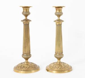 Ljusstakar ett par, empirestil, 1800-tal 