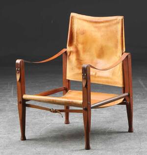Kaare Klint. Safaristol, ask og cognacfarvet læder  Denne vare er sat til omsalg under nyt varenummer 4632644
