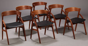 Dansk møbelproducent. Spisestole, teaktræ 6