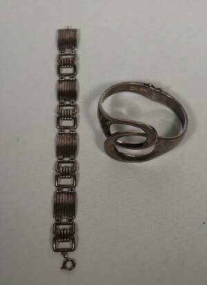 Armband i silver, 2st