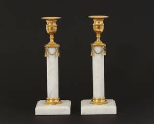 Ljusstakar ett par, gustaviansk stil, 1800-tal