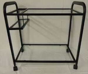 Serveringsvagn Glas Metall L63cm H64cm
