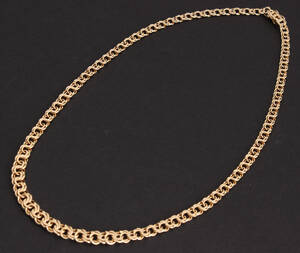 Bismark. Halskæde i forløb, 14 kt guld
