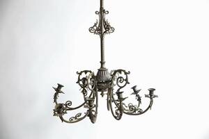 LJUSKRONA, metall, för åtta ljus