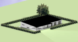 Arkitekttegninger til CUBIS HOUSE villa CUBIS 4 på 250 m2 brutto i kubistisk stil. Tegnet af X-Po Arkitekterne, Århus.