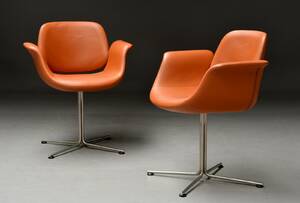 Johannes Foersom  Peter Hiort-Lorenzen. Par Flamingo armstole, model EJ 205 2 