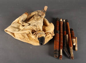 Bulgarsk sækkepipe med bælg af gedeskind