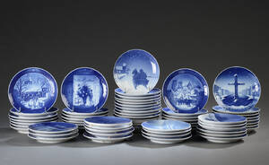 Royal Copenhagen samt Bing  Grøndahl. Samling juleplatter 62