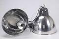 Dansk Design. Par industrielle pendler af forkromet metal.