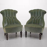 FÅTÖLJER, ett par, nyrenässans