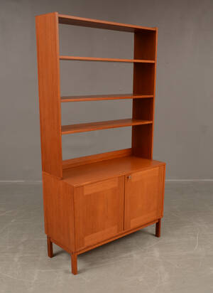Bokhylla, teak, 1960-tal