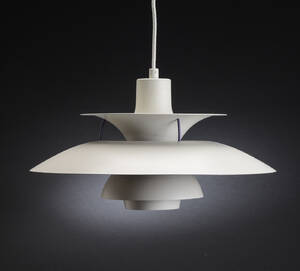  Poul Henningsen. PH5 pendel, hvid
