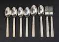 Sigvard Bernadotte for Georg Jensen To spiseskeer, fire dessertskeer og to frokostgafler 8