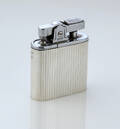 Lighter i holder af sterlingsølv med riflet overflade, 1950erne